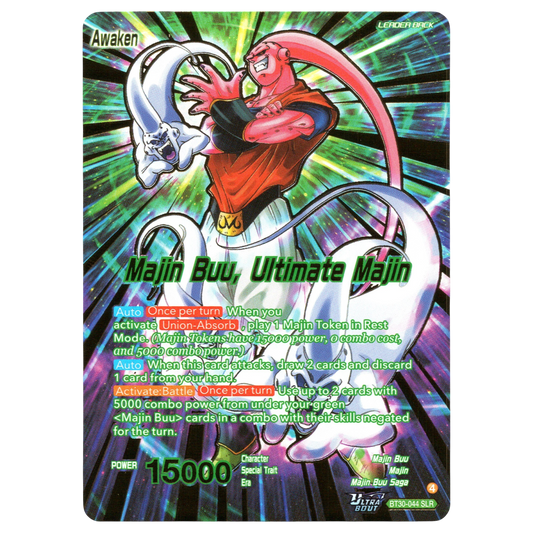Majin Buu, Ultimate Majin BT30-044 SLR Trading Card Bandai