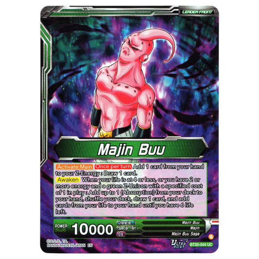 Majin Buu, Ultimate Majin BT30-044 SLR Trading Card Bandai