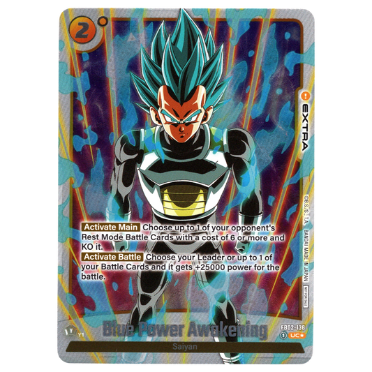 Blue Power Awakening (Alternate Art) FB02-136 UC☆ Trading Card Bandai