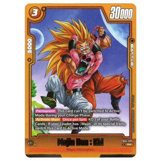 Majin Buu : Kid (Alternate Art) FB04-095 R☆ Trading Card Bandai