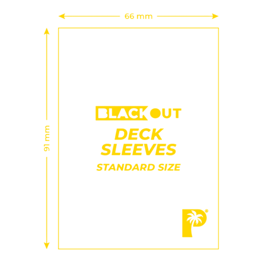 Palms Off Gaming Blackout Deck Sleeves [Standard] Accessories Palms Off Gaming