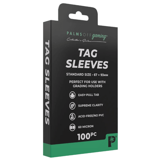 Palms Off Gaming Tag Sleeves 100pc Accessories Palms Off Gaming