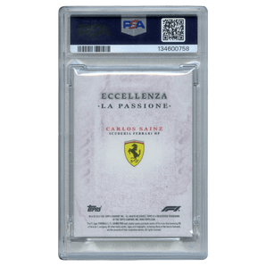 [PSA 10] 2024 F1 Eccellenza Carlos Sainz LA Passione - Purple 18/25