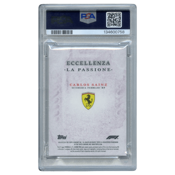 [PSA 10] 2024 F1 Eccellenza Carlos Sainz LA Passione - Purple 18/25