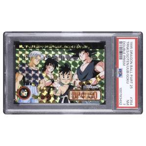 [PSA 7] Trunks, Son Goten, Uub & Son Goku 354 Double Prism