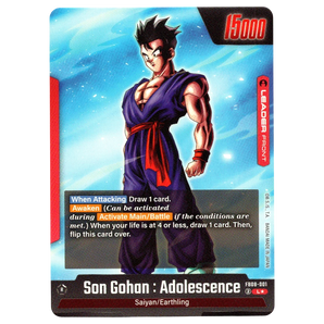 Son Gohan : Adolescence (Alternate Art) FB08 - 001 L☆