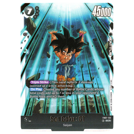 Son Goku : GT FB07-122 SCR Trading Card Bandai