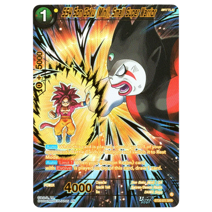 SS4 Son Goku (Mini), Small Super Warrior BT30-071 SPR Trading Card Bandai