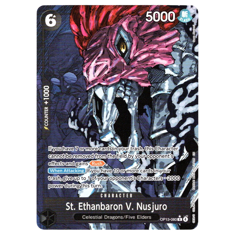 St. Ethanbaron V. Nusjuro (Alternate Art) OP13-080 R☆ Trading Card Bandai