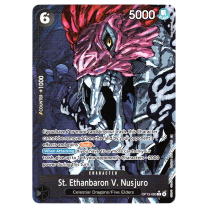 St. Ethanbaron V. Nusjuro (Alternate Art) OP13-080 R☆ Trading Card Bandai