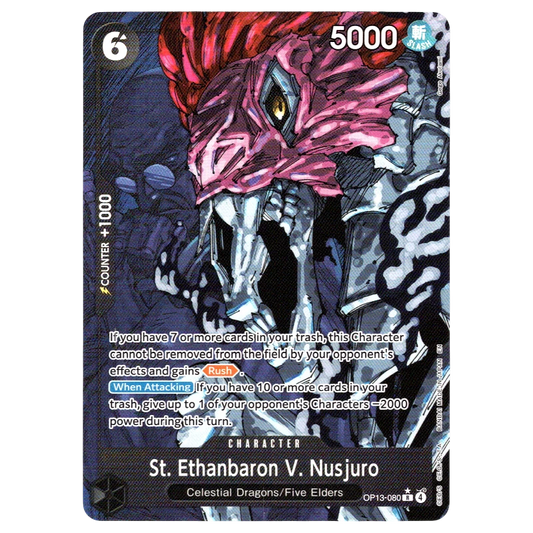 St. Ethanbaron V. Nusjuro (Alternate Art) OP13-080 R☆ Trading Card Bandai